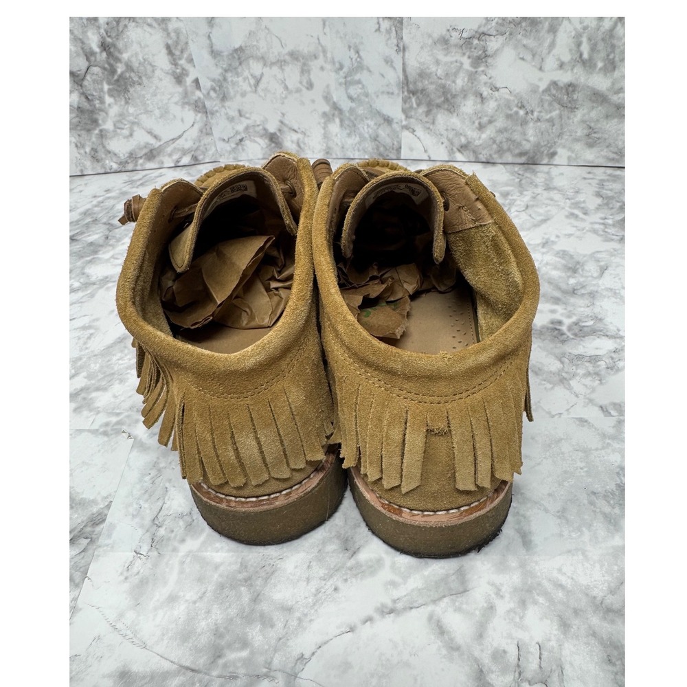 Sperry x Rebecca Minkoff Womens Tan Suede Fringe Moccasin boho western Boots 11 - Picture 4 of 8